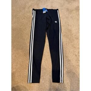 Women's Adidas Classic 3 Stripe Leggings Size Medium